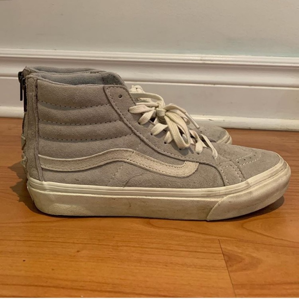 Grey hightop vans